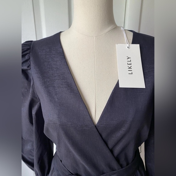 Likley Hana Mini Dress, Navy Blue Woman's Size 6 - Picture 2 of 16